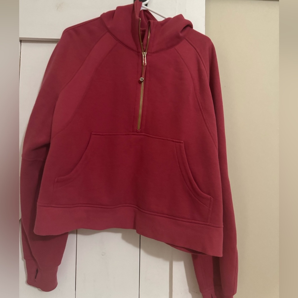 lululemon athletica Burgundy Half-Zip Hoodie